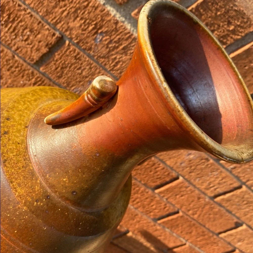 Two-Handled Vase in Natural Ash, 17”h (Silas Bradley)
